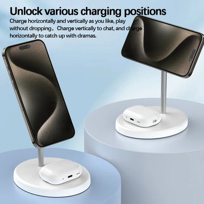 Dual Magnetic Wireless Charger Station