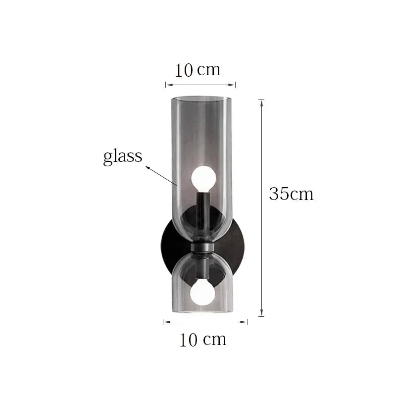 Elegant Glass Wall Sconce – Modern Nordic Design