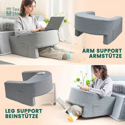Extra Large Support Pillow with Memory Foam for Bed Rest