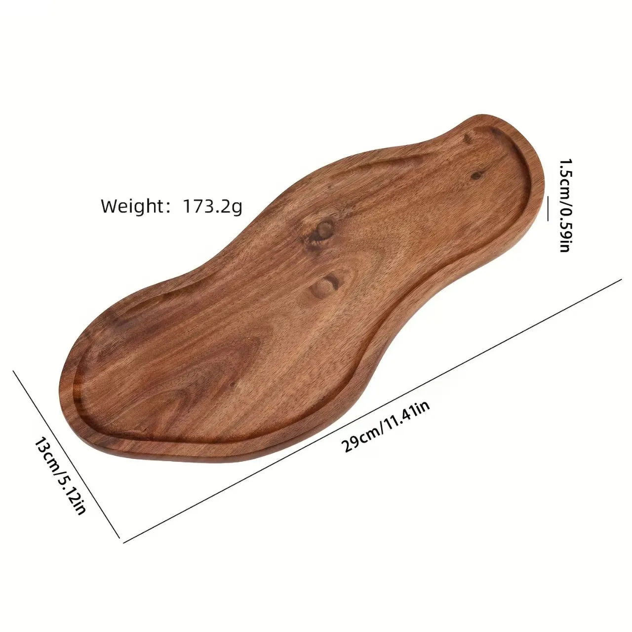 Wooden Tray for Bathroom Sink in Acacia Finish