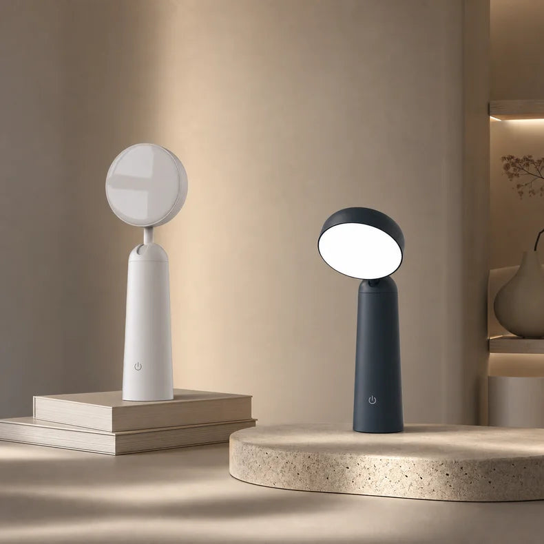 Touch-Controlled Desk Lamp with Round Head
