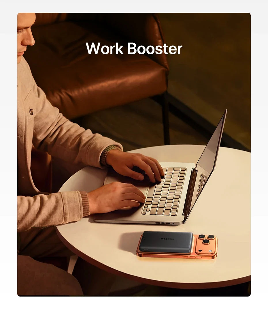 Wireless Power Bank with Magnetic Attachment