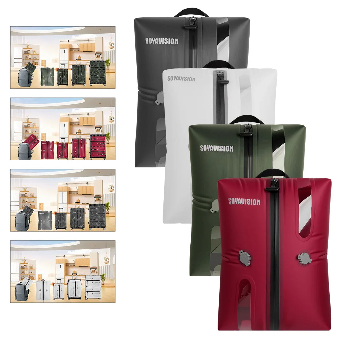 Travel Compression Storage Bags for Vacuum Sealing