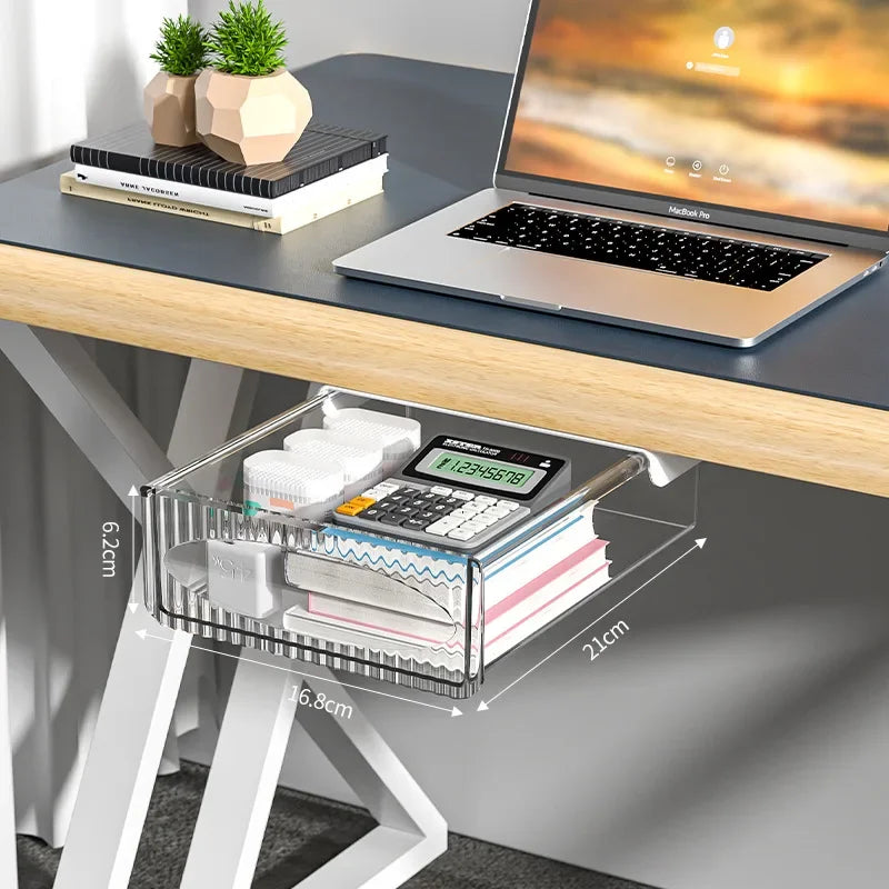 Retractable Under-Shelf Organizer for Hidden Storage