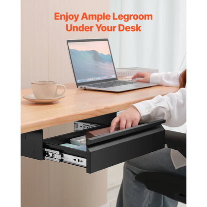 Slide-Out Drawer for Under-Desk Storage