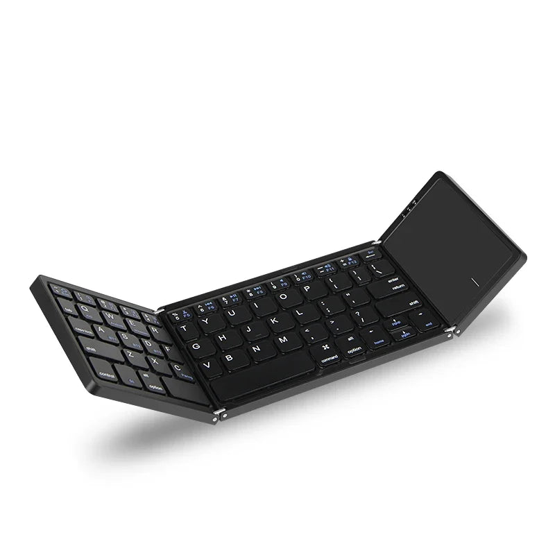 Compact Bluetooth Keyboard with Touchpad – Foldable Design