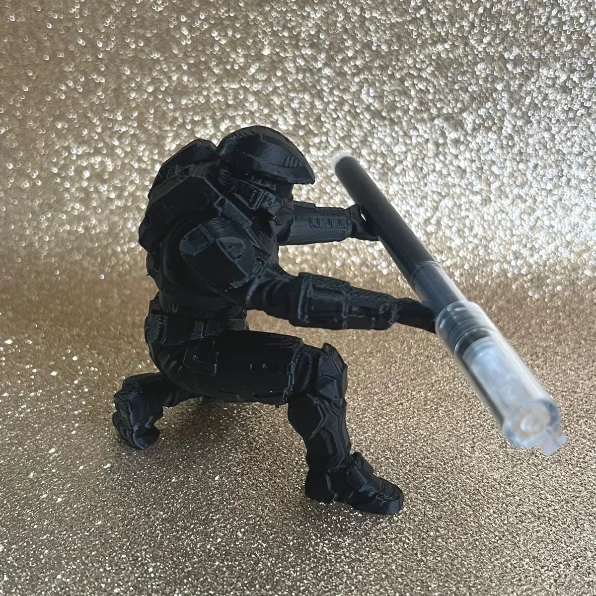 Pen Holder Shaped Like a Soldier – 3D Printed Design