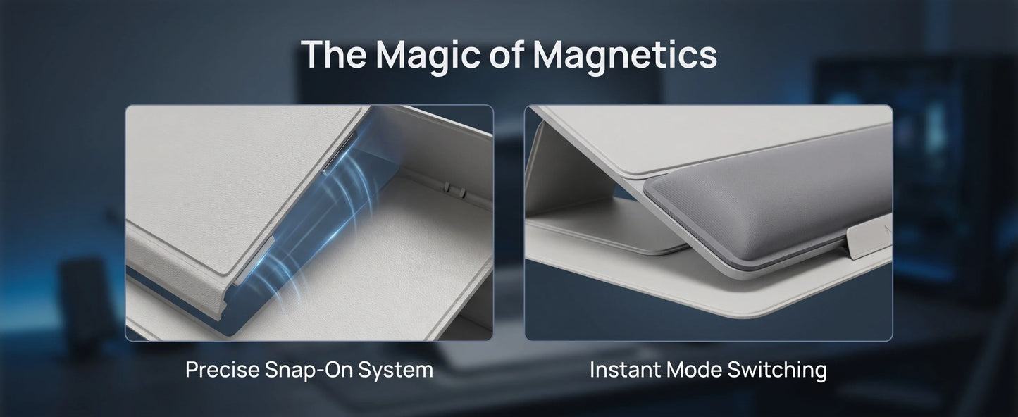 Collapsible Laptop Stand with Magnetic Features