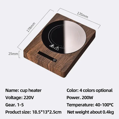 Sleek Drink Warmer – 5 Adjustable Heat Settings for Home & Office