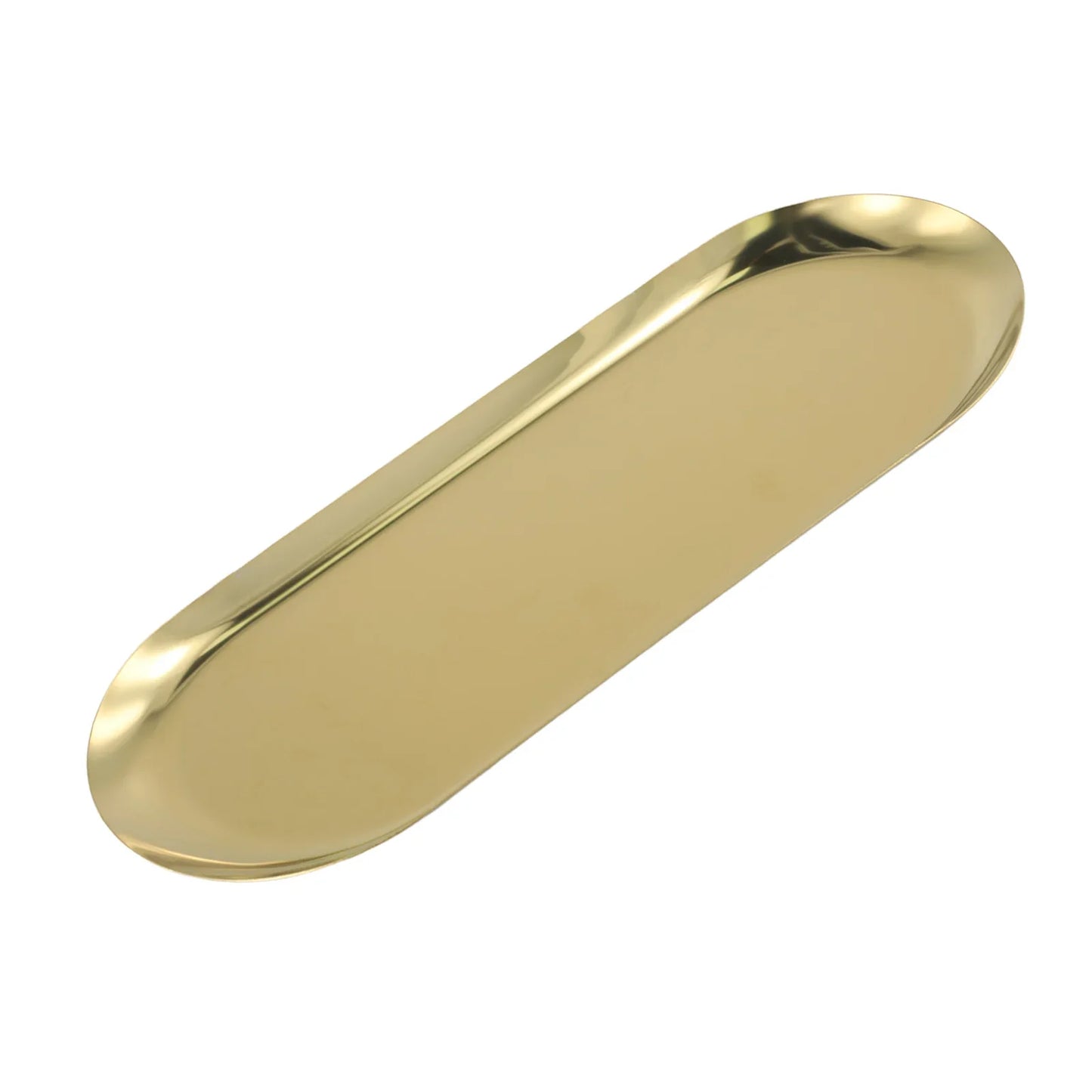 Stainless Steel Tray for Organized Storage in Gold Finish