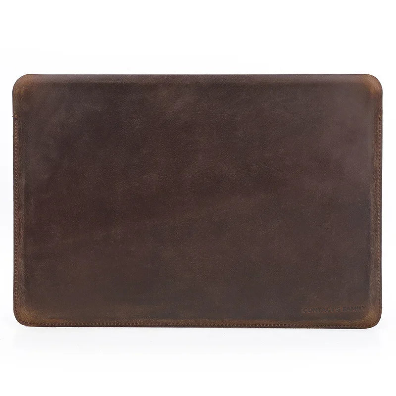 Authentic Leather Laptop Messenger Bag - Handcrafted Cowhide