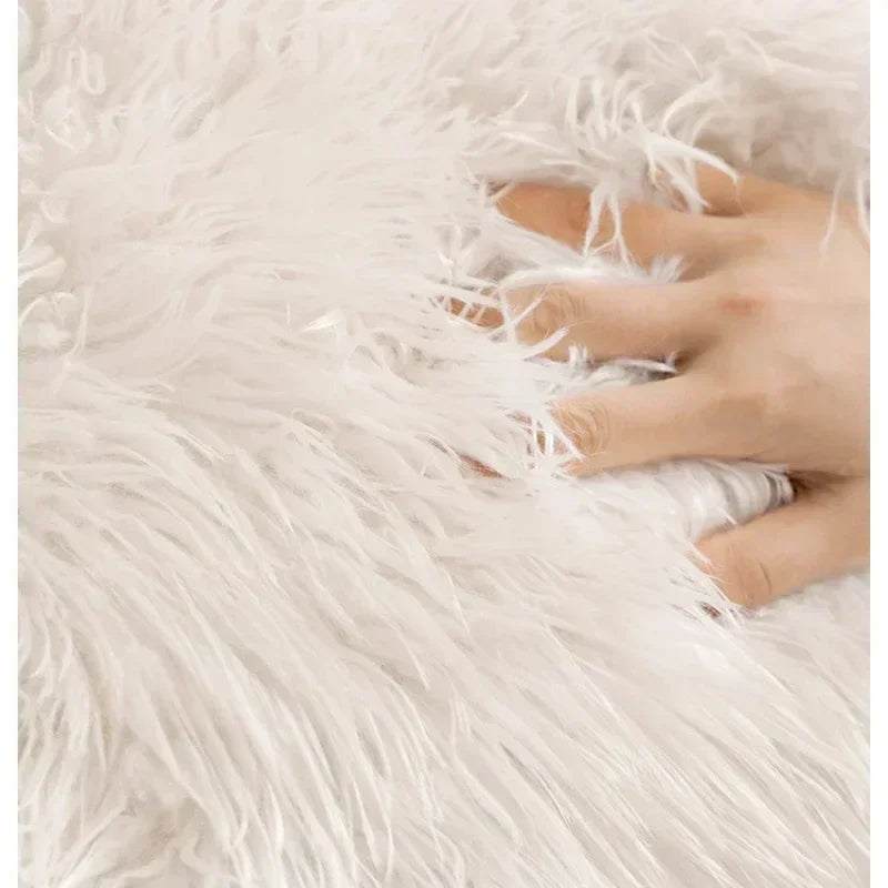 Elegant Faux Sheepskin Sofa Protector for Ultimate Comfort