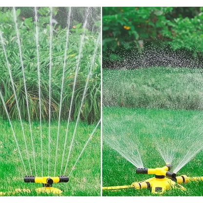 All-Around Sprinkler System with Triple-Arm Design