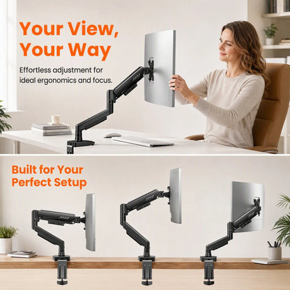 Tool-Free Adjustable Monitor Arm for Easy Setup