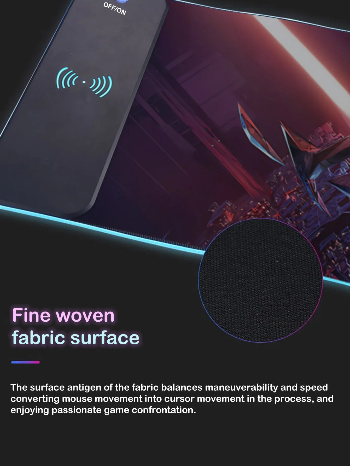 15W RGB Wireless Charging Pad for Enhanced Illumination