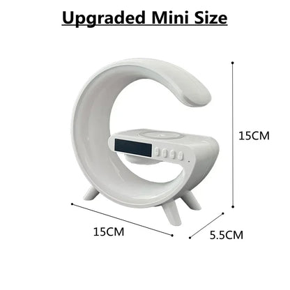 Wireless Charging Stand with RGB Alarm Clock Feature