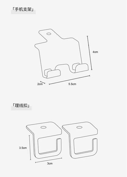Desk Riser with Integrated Cable Organization System