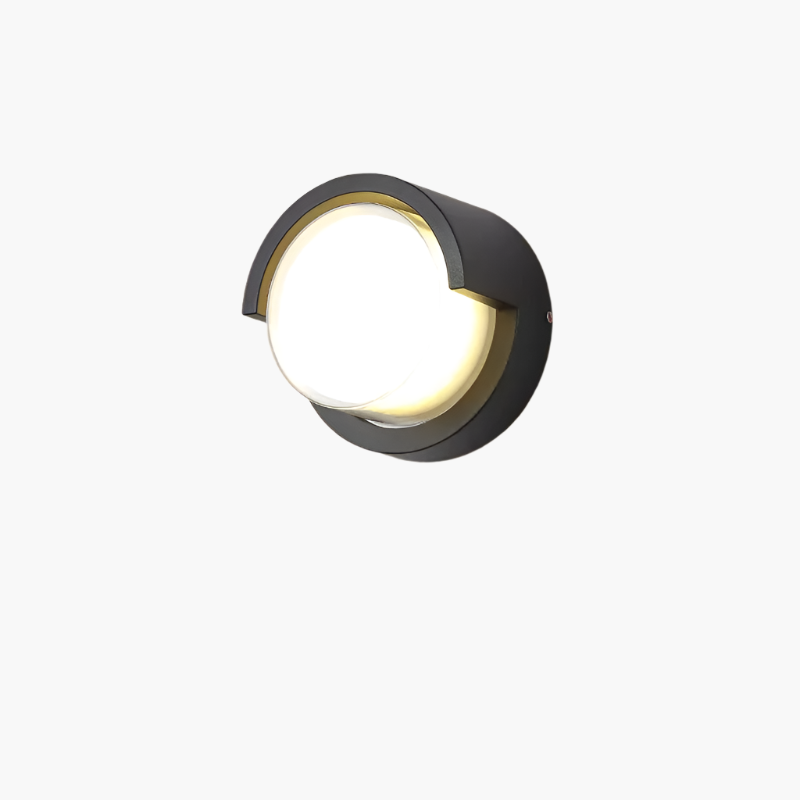 Solar-Powered Wall Light with Motion Detection for Outdoor Safety