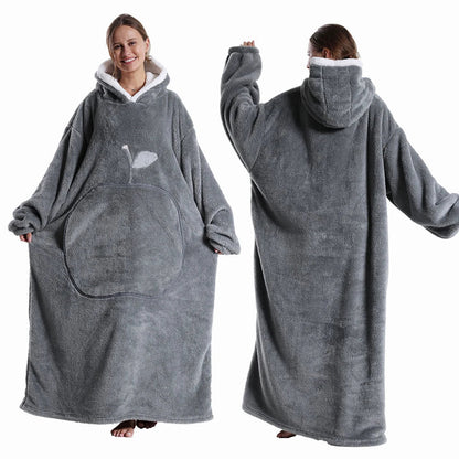 Extended Length Wearable Throw Blanket