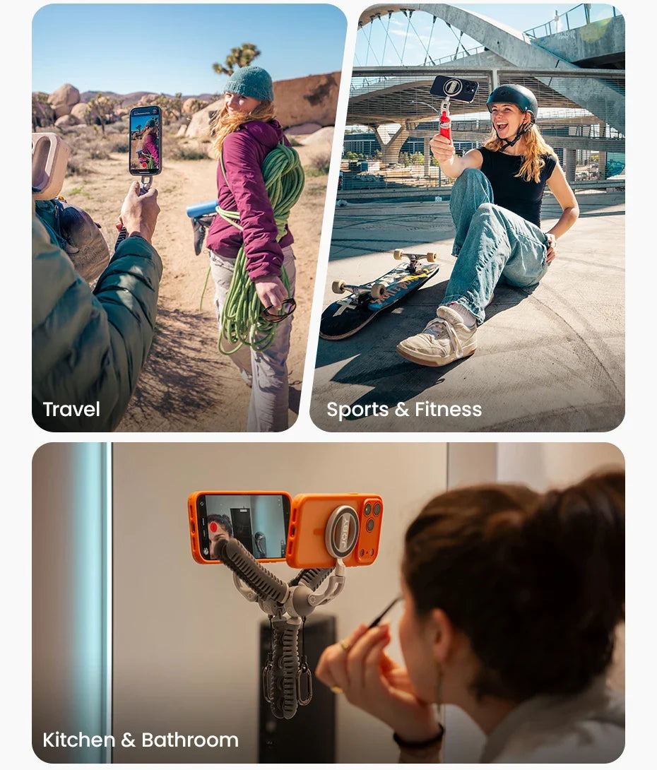 Tripod with Magnetic Suction Feature