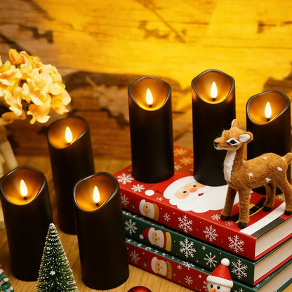 Set of 5 LED Candles Without Flame – Wobbling Design