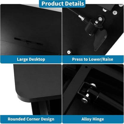 Desk Converter with Keyboard Shelf – Height Adjustable Workstation