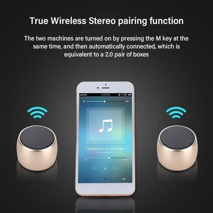 Compact Bluetooth Speaker with Wireless Connectivity