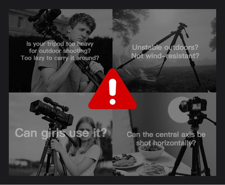 Compact Overhead Tripod for Cameras