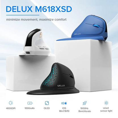 Vertical Ergonomic Mouse M618XSD - Comfort Design