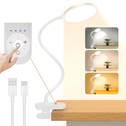 Clip-On Desk Lamp with 3.5-Inch LED Light