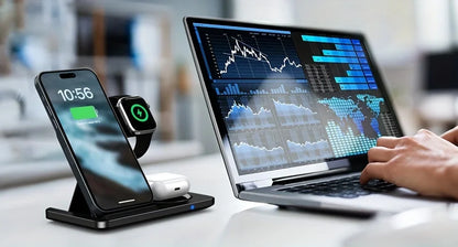3-in-1 Wireless Charging Dock – Foldable and Versatile Charging Solution