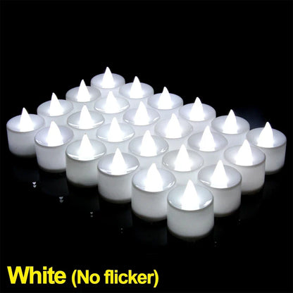 Unscented LED Tea Light Candles Without Flame
