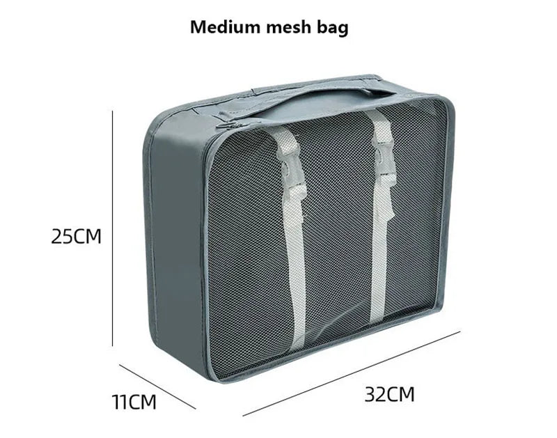 Set of Storage Cubes for Travel Packing