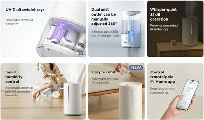Smart Humidifier with Antibacterial Features