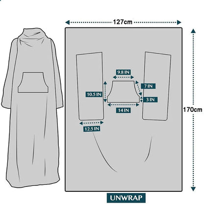 Cozy Wearable Fleece Blanket