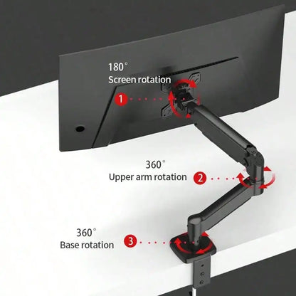 Dual Monitor Stand with Gas Spring Mechanism