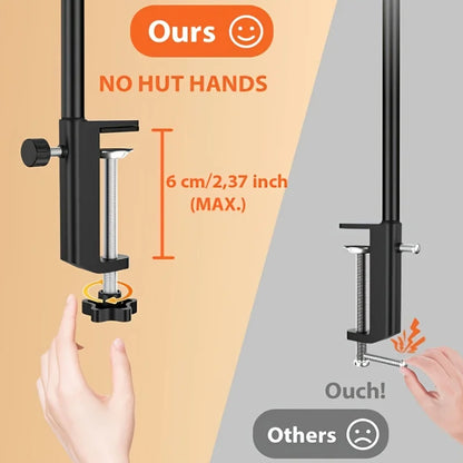 Sturdy Desk Lamp with 88 LEDs and Clamp Attachment