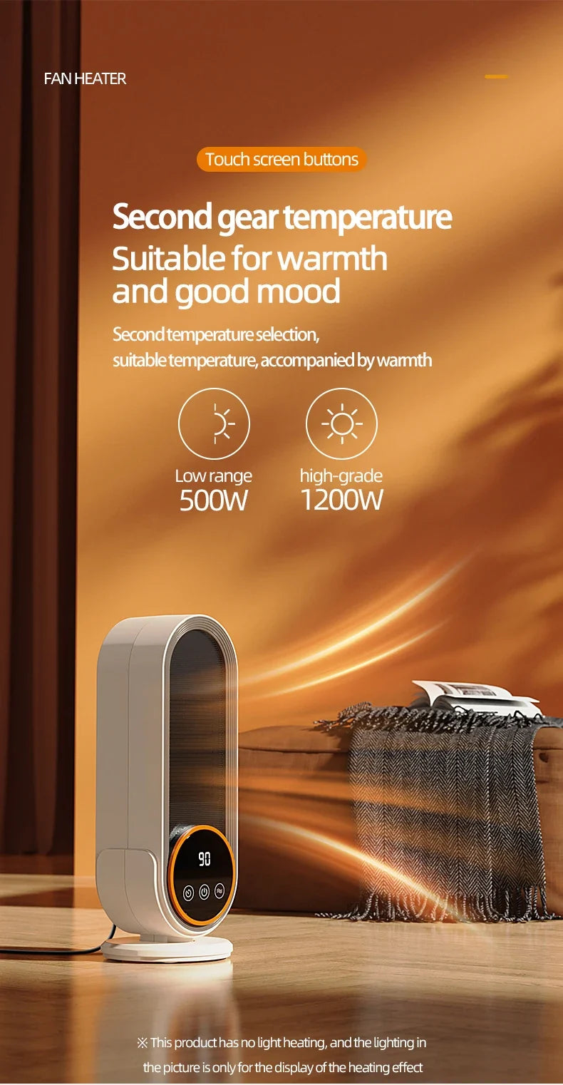 Electric Desk Heater 1200W for Efficient Heating