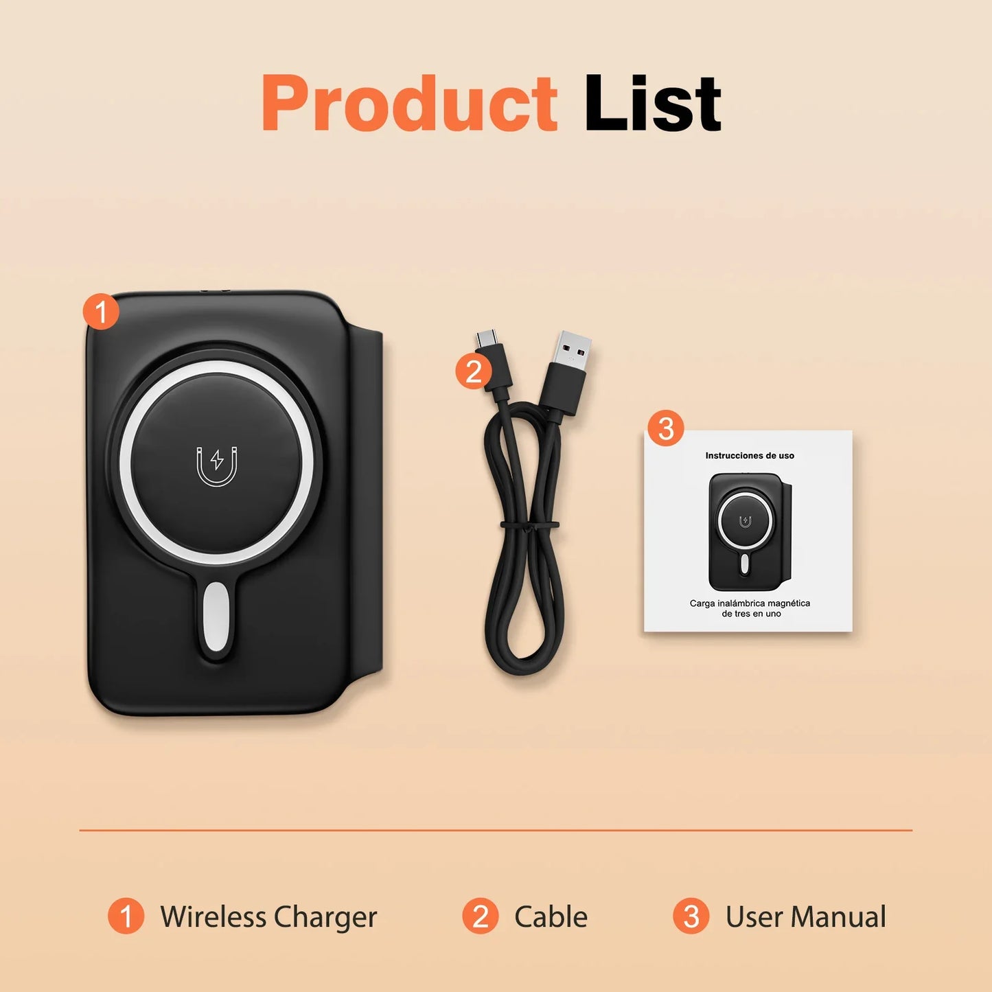 3-in-1 Magnetic Charging Station – Foldable Design