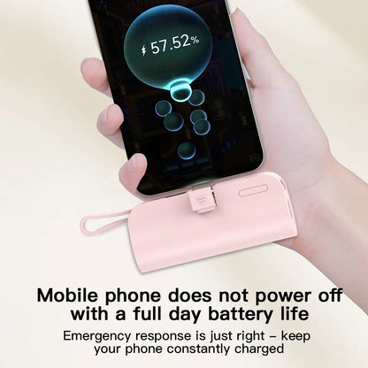 Portable Charger with 5000mAh Battery Capacity