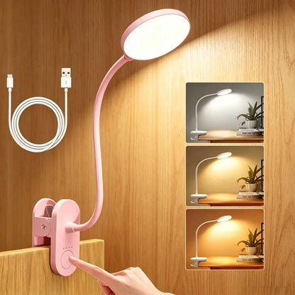 Clip-On Desk Lamp with 3.5-Inch LED Light