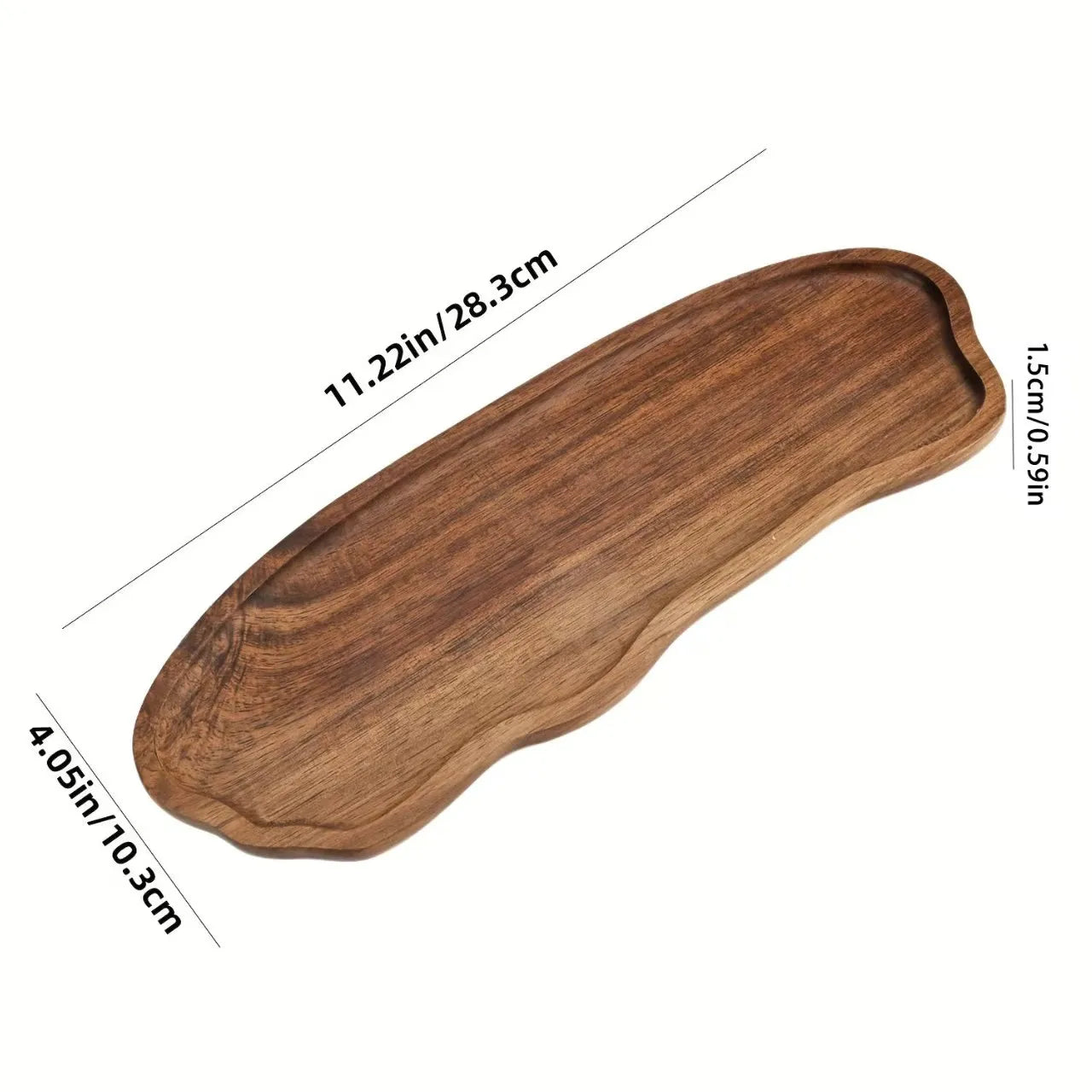 Wooden Tray for Bathroom Sink in Acacia Finish