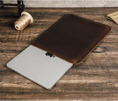 Genuine Leather Laptop Case with Modern Design