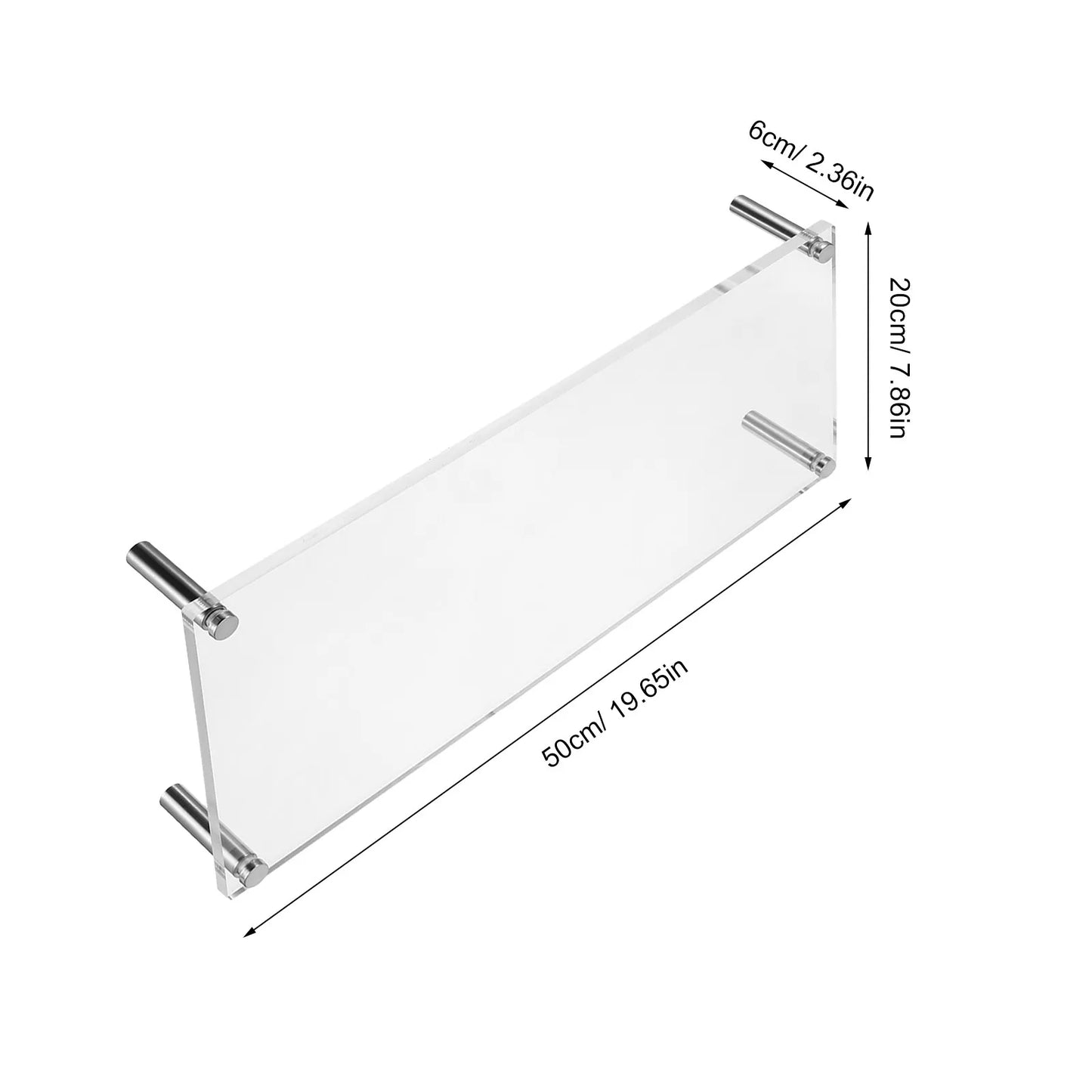 Desk Riser Stand in Clear Acrylic for Monitor Elevation