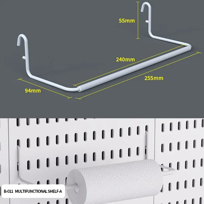 Desktop Organizer with Pegboard Design - Simple Setup, No Drilling Required