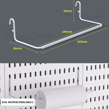 Desktop Organizer with Pegboard Design - Simple Setup, No Drilling Required