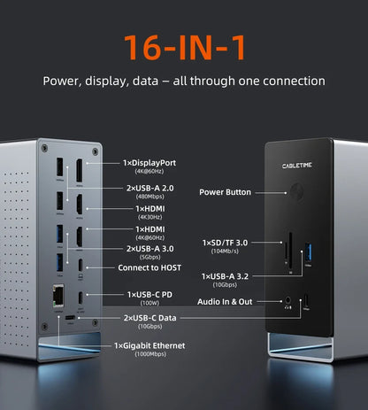 16-in-1 Multiport Docking Station