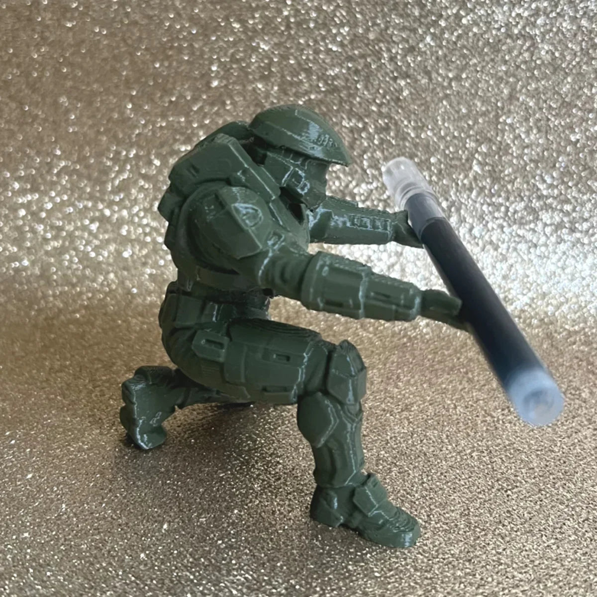 Pen Holder Shaped Like a Soldier – 3D Printed Design