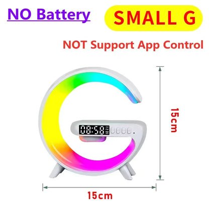 Wireless Charging Stand with RGB Alarm Clock Feature