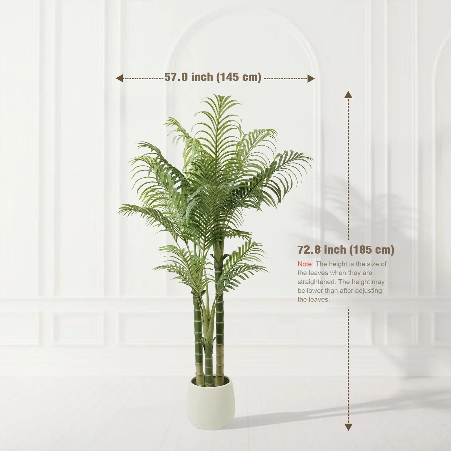 Decorative Areca Palm Plant - Faux Indoor Tree